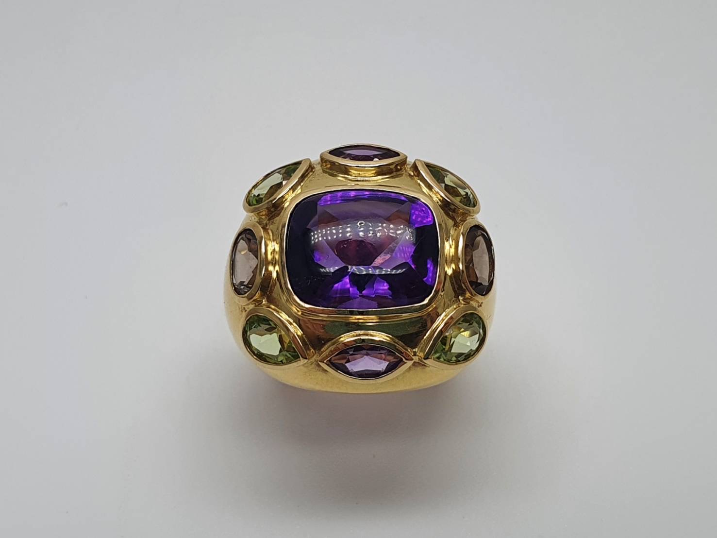 Multi-Color Gemstones ring