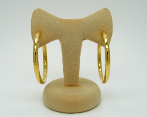 Yellow Gold Large Hoop Earrings