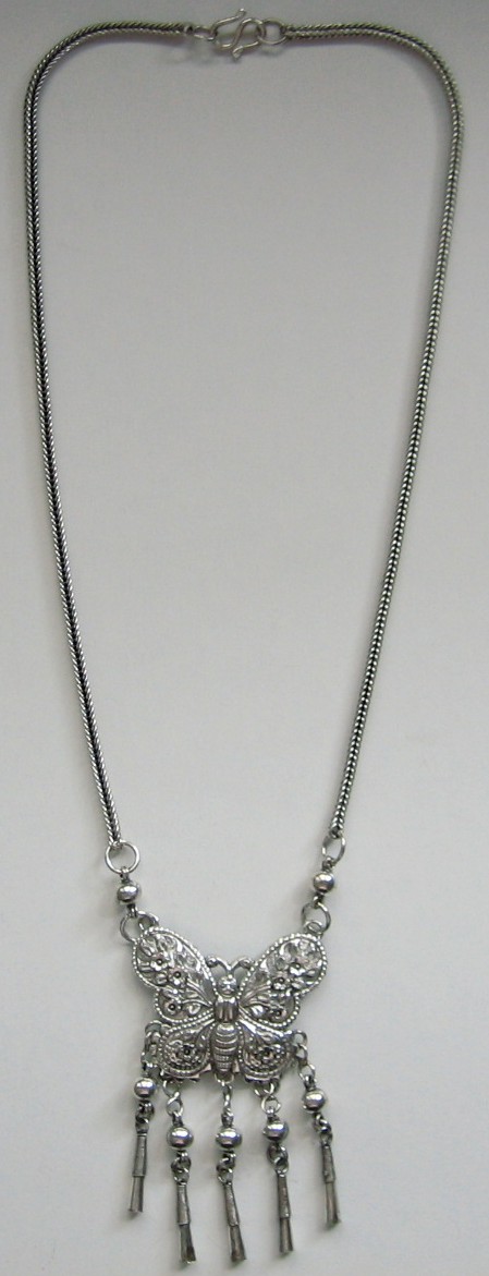 sterling silver Silver Butterfly Necklace
