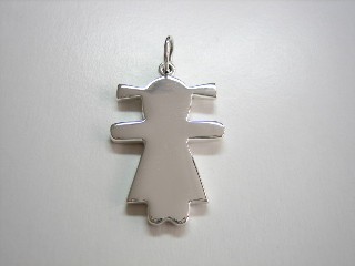 sterling silver Silver  Girl Tag