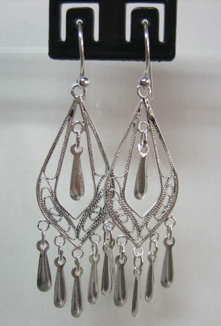 sterling silver Silver Filigree Earrings