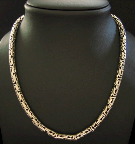 sterling silver Byzantine Silver Necklace.