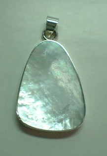 sterling silver Mother of Pearl Pendant.