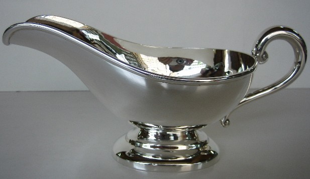 sterling silver silver sauceboat